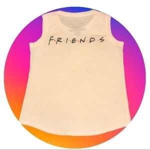 Friends TV Show Warner Bro. White Tank Top Women S